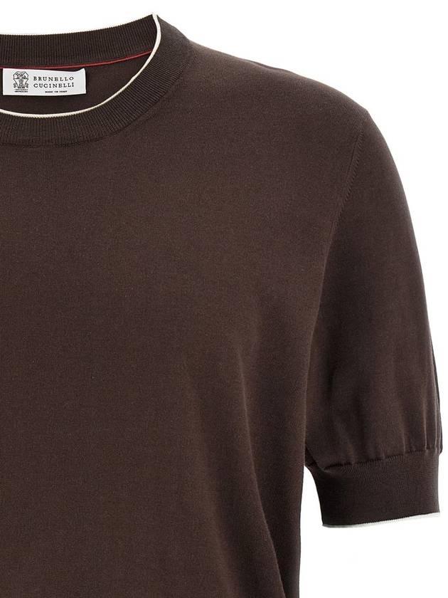 Brunello Cucinelli Knitted T-Shirt - BRUNELLO CUCINELLI - BALAAN 3