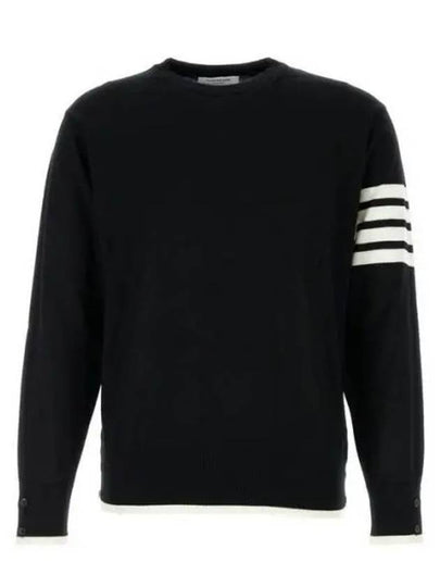 4-Bar Knit Top Black - THOM BROWNE - BALAAN 2