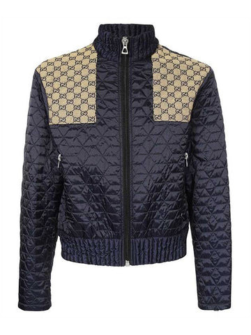 GG Detail Quilted Padding Blue - GUCCI - BALAAN 1