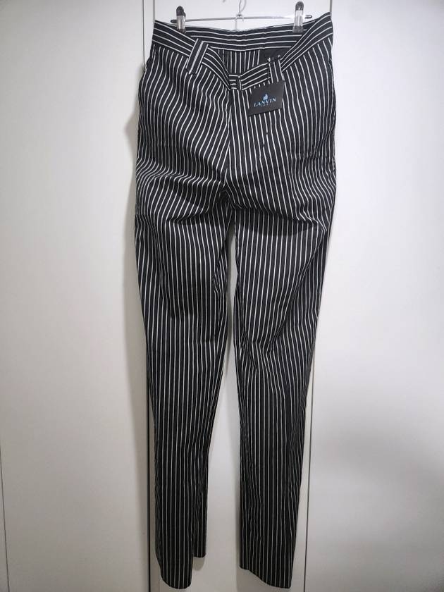 striped wide leg trousers - LANVIN - BALAAN 1