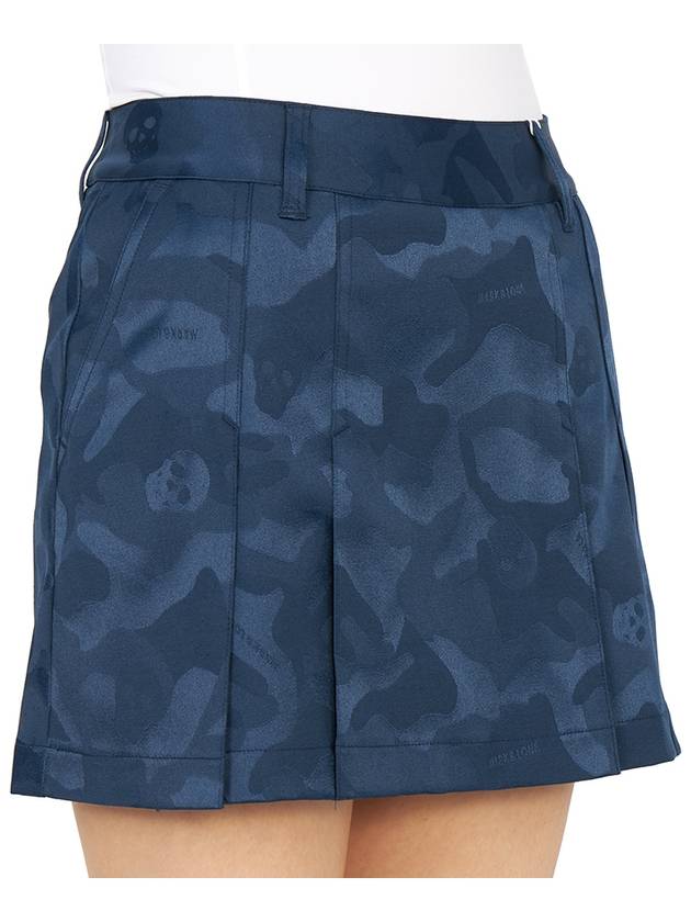 Golf Gauge Jacquard MLW 3A AE01 NAVY Women s Mini Pleated Skirt - MARK & LONA - BALAAN 10