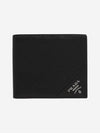 Saffiano Leather Half Wallet Black - PRADA - BALAAN 2