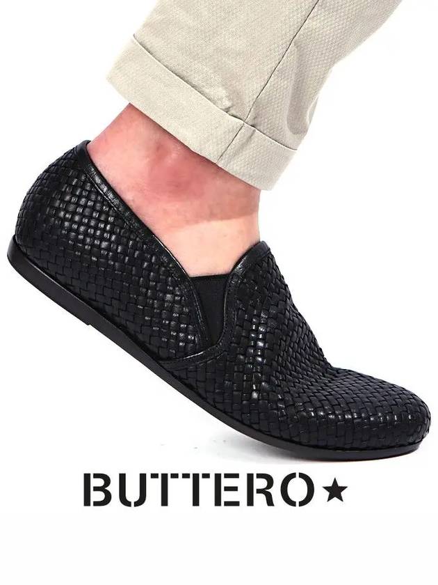 Leather Slip-Ons Black - BUTTERO - BALAAN.
