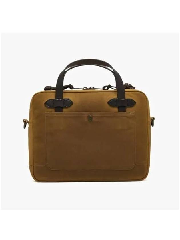 20263587 Dark Tan TIN CLOTH COMPACT briefcase - FILSON - BALAAN 5