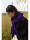 Cashmere Pashmina Muffler Royal Purple - WILL'O THE WISP - BALAAN 4