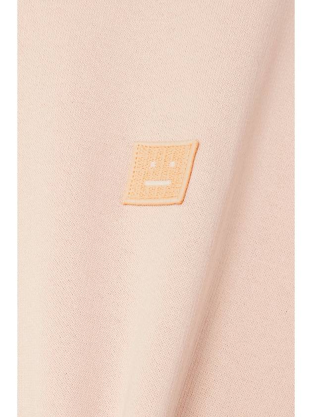 Face Patch Sweatshirt Powder Pink - ACNE STUDIOS - BALAAN 5