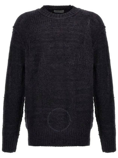 crew neck chunky knit sweater HJK31984 - YOHJI YAMAMOTO - BALAAN 2