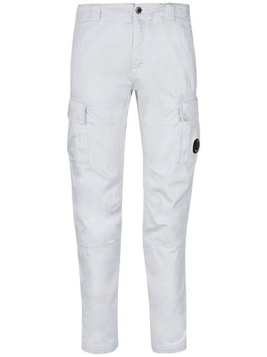 Lens Wappen Cargo Straight Pants White - CP COMPANY - BALAAN 1