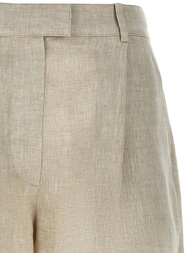 Brunello Cucinelli Linen Shorts - BRUNELLO CUCINELLI - BALAAN 3