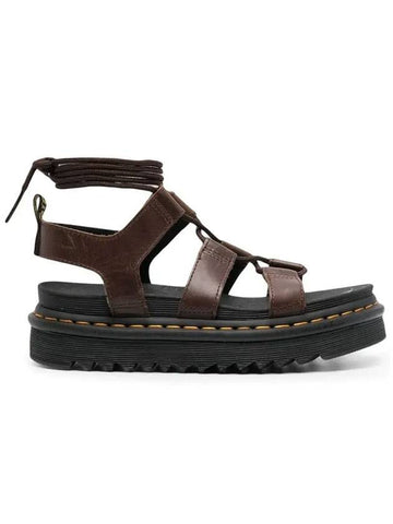 Natalia Oily Illusion Sandals Brown - DR. MARTENS - BALAAN 1