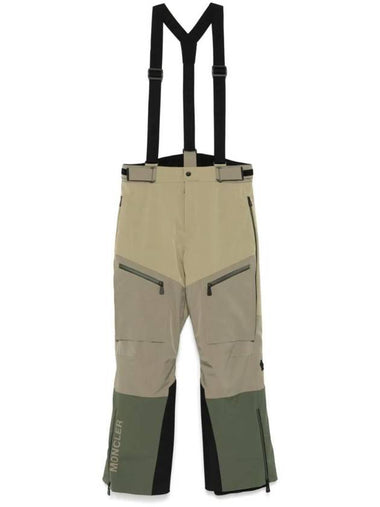 Grenoble Padded Gore Tex Ski Straight Pants Sage Green - MONCLER - BALAAN 1