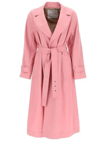 ETrench Gabardine Trench Coat Pink - MAX MARA - BALAAN 2