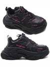 Triple S All-Over Logo Low Top Sneakers Pink Black - BALENCIAGA - BALAAN 2