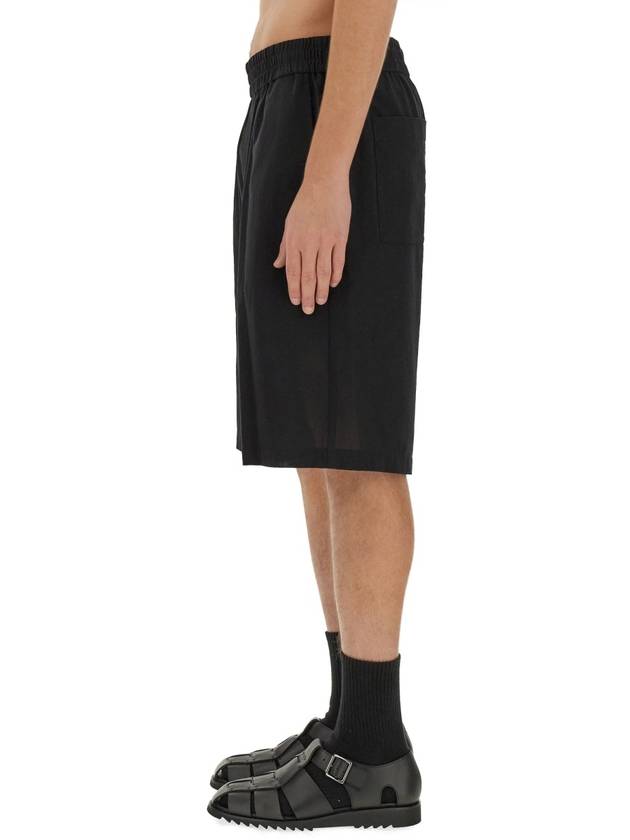 De Coeur Cotton Track Shorts Black - AMI - BALAAN 5