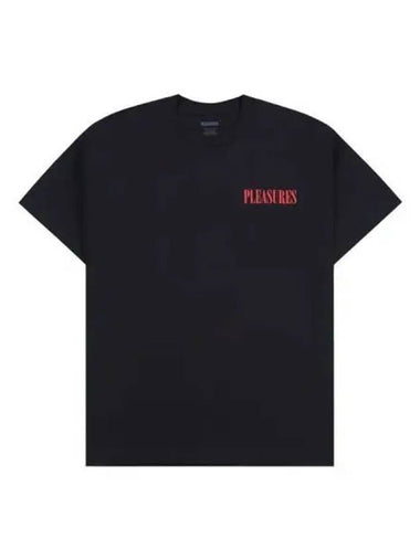 Vertical short sleeve t shirt black - PLEASURES - BALAAN 1