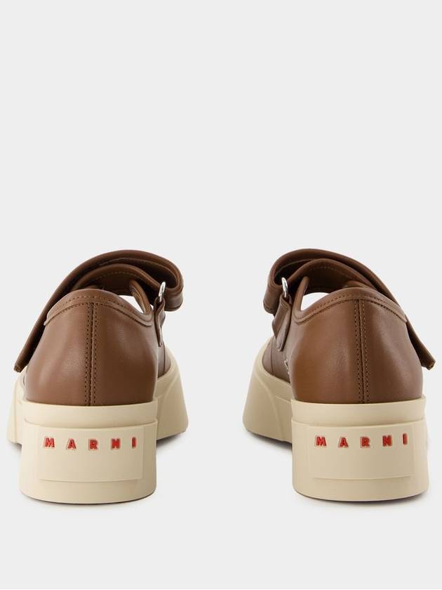 Mary Jane Sneakers - Marni - Leather - Brown - MARNI - BALAAN 3