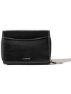 dot pocket coin zipper bill card wallet black - LE MASQUE - BALAAN 4