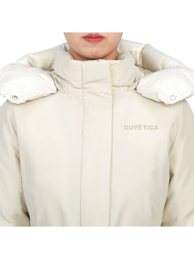 Exclusive special price limited to 30 pieces Cortina goose down women s long padded jumper VDDJ12546K0001 IVD - DUVETICA - BALAAN 6