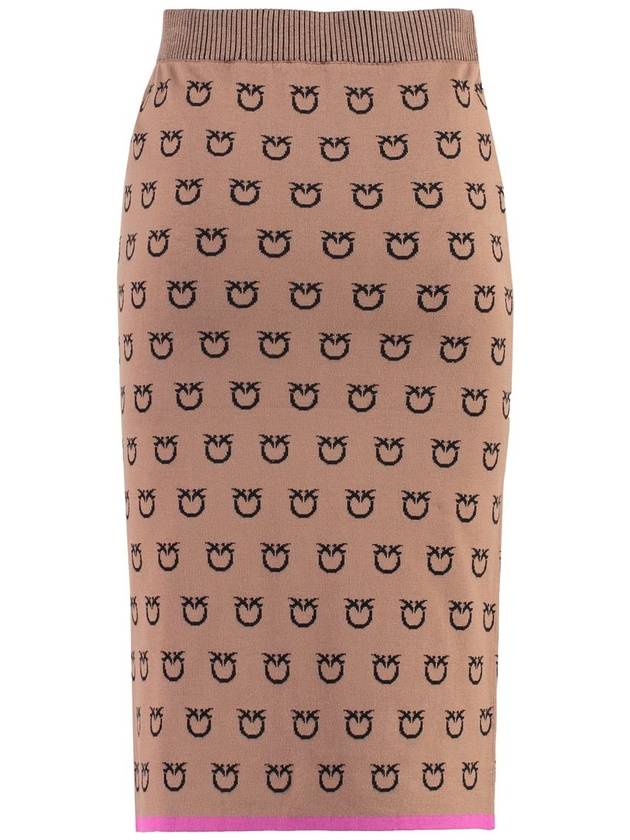 Pinko Jacquard Knit Skirt - PINKO - BALAAN 2