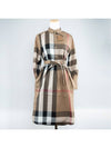 Women's Kelsey Vintage Check Short One Piece Beige - BURBERRY - BALAAN.