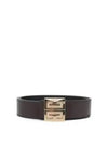 4G Logo Buckle Reversible Leather Belt Brown - GIVENCHY - BALAAN 2