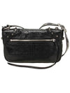 Zipper Stud Arena Lambskin Shoulder Bag Black - BALENCIAGA - BALAAN 4