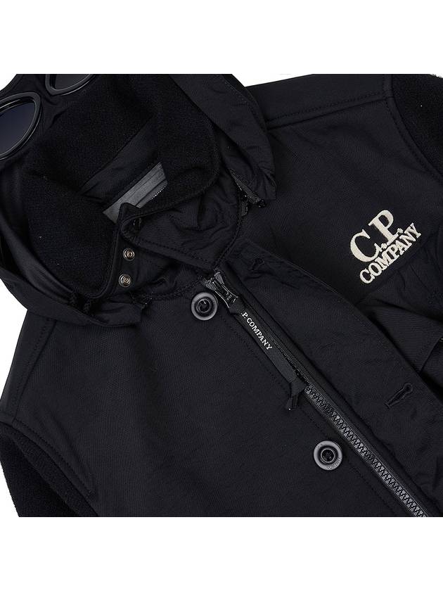 Duffel Mixed Goggle Hooded Jacket Black - CP COMPANY - BALAAN 9