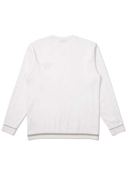 Amosa round long sleeve knit OFF WHITE MAN - MALBON GOLF - BALAAN 2