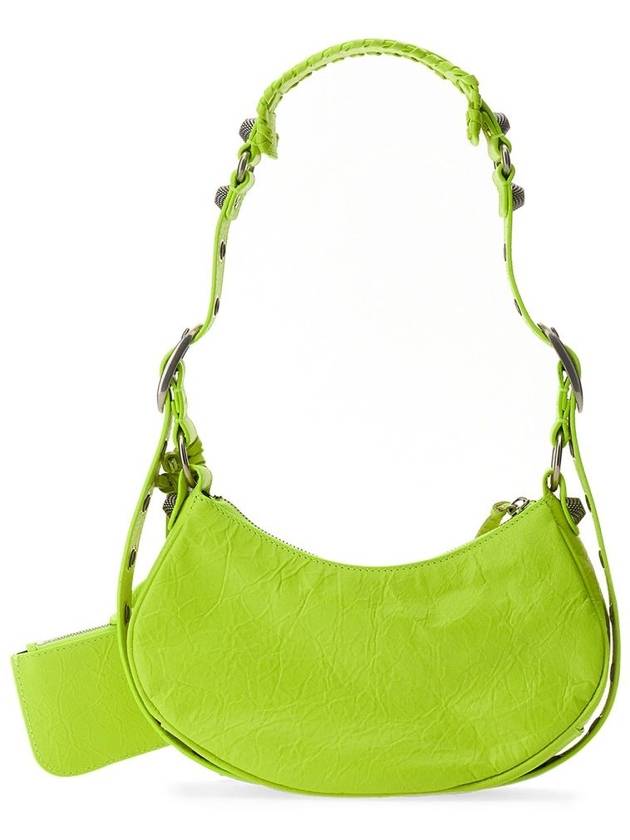 Women's Le Cagol XS Shoulder Bag Neon Yellow - BALENCIAGA - BALAAN 3