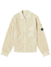 Chrome-R Zip-Up Over Long Sleeve Shirt Beige - CP COMPANY - BALAAN 2