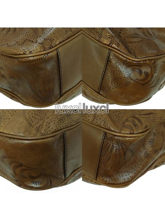 Vintage floral leather hobo shoulder bag - BURBERRY - BALAAN 9