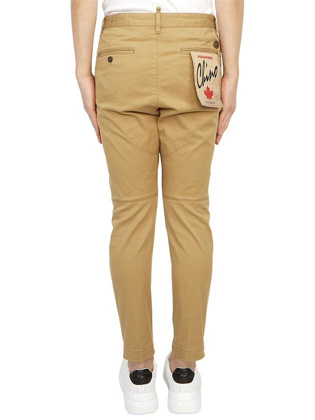 Cotton Sexy Straight Chino Pants Beige - DSQUARED2 - BALAAN 5