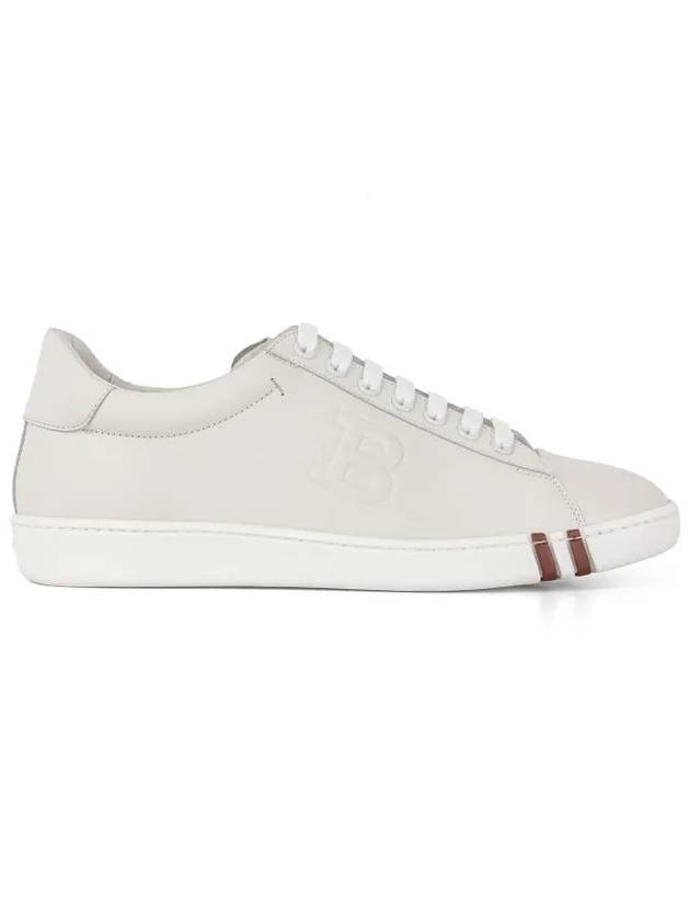 logo leather low-top sneakers white - BALLY - BALAAN 3