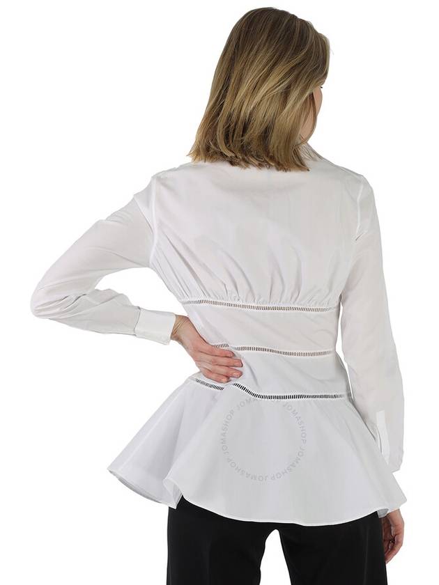 Alaia Ladies White Japanese Poplin Corset Shirt, Brand Size 38 (US Size 4) - ALAIA - BALAAN 3