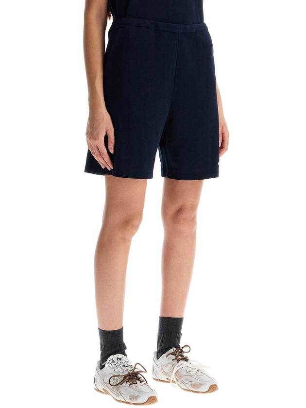 sporty bermuda shorts with embroidered logo - MIU MIU - BALAAN 2