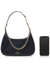 Piper Small Pebbled Leather Shoulder Bag Black - MICHAEL KORS - BALAAN 7