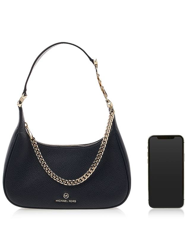 Piper Small Pebbled Leather Shoulder Bag Black - MICHAEL KORS - BALAAN 7