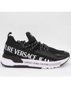 Dynamic Logo Low Top Sneakers Black - VERSACE - BALAAN 2