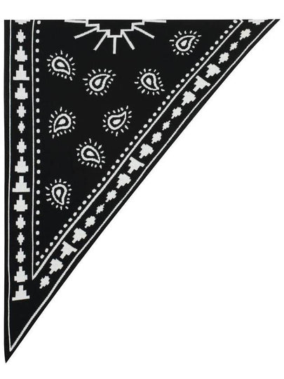 Bandana Knit Scarf Black - MARCELO BURLON - BALAAN 2