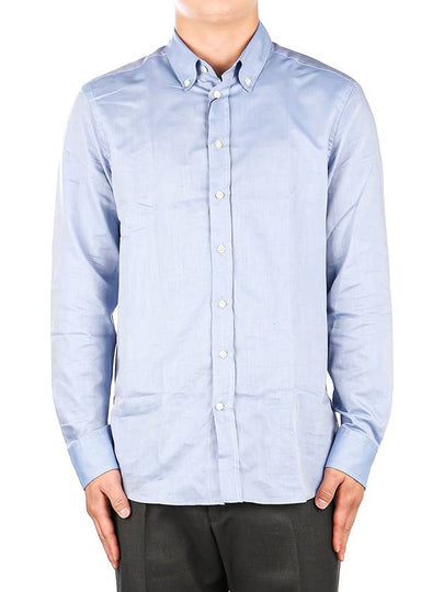 Logo Long Sleeve Shirt Blue - ETRO - BALAAN 2