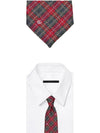 Horsebit Silk Embroidery Slim Tie Red - GUCCI - BALAAN 3