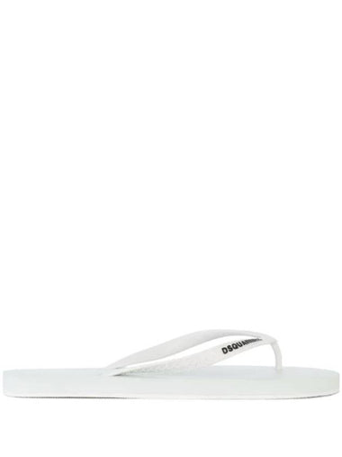 Logo Flip Flop White - DSQUARED2 - BALAAN 1