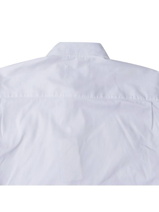 Oversized Fit Oxford Long Sleeve Shirt White - MAISON MARGIELA - BALAAN.