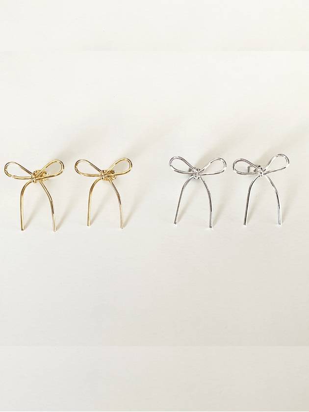 Bow Bow Earrings Silver - ELYONA - BALAAN 5