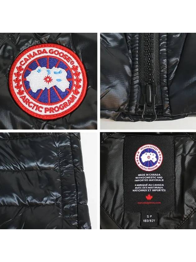 Crofton Logo Patch Padding Vest Black - CANADA GOOSE - BALAAN 7