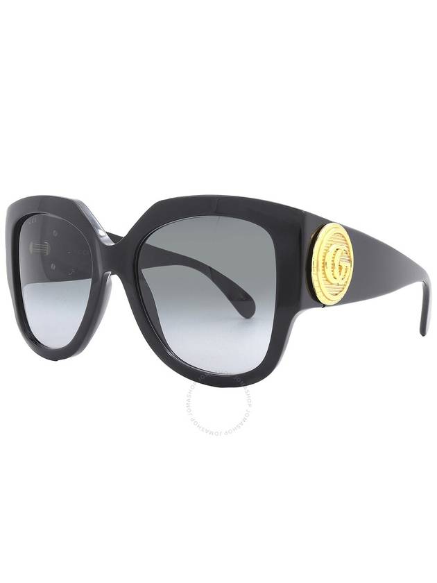 Logo Decorated Square Frame Sunglasses Black - GUCCI - BALAAN 4