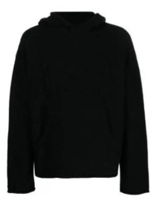 Number Zoom Logo Knit Virgin Wool Hoodie Black - MAISON MARGIELA - BALAAN 2