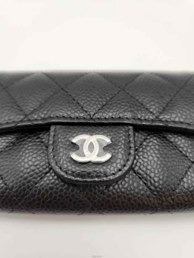 Daol Beomeo Branch Caviar Flap Card Wallet AP0214 Unused - CHANEL - BALAAN 7