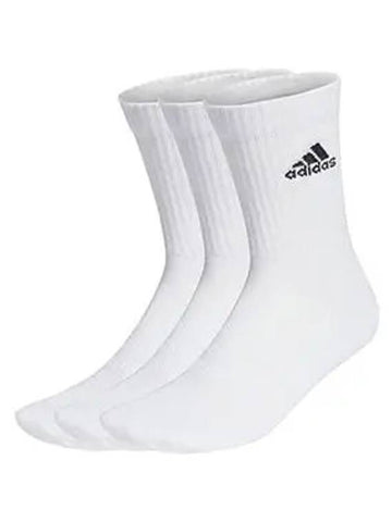 Cushioned Crew 3 Pack Socks White - ADIDAS - BALAAN 1