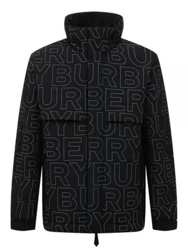 Logo Packaway Hooded Padding Black - BURBERRY - BALAAN 2